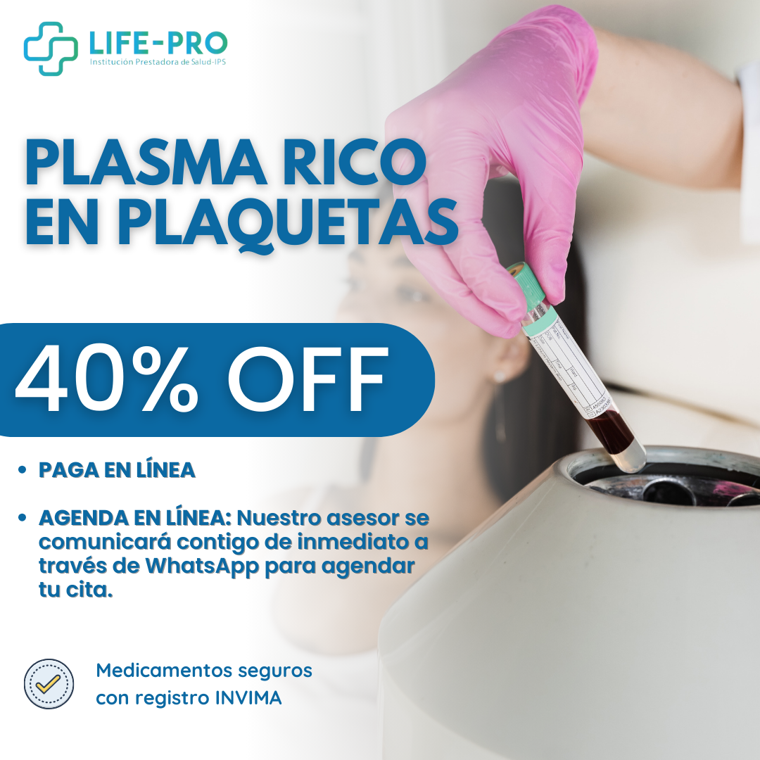 Plasma Rico en Plaquetas – Para rejuvenecimiento facial - Life-Pro